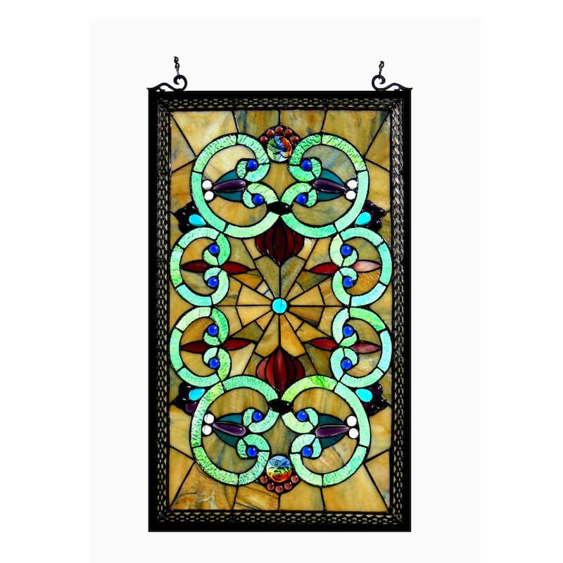 Chloe Tiffany Style Victorian Design Window Panel