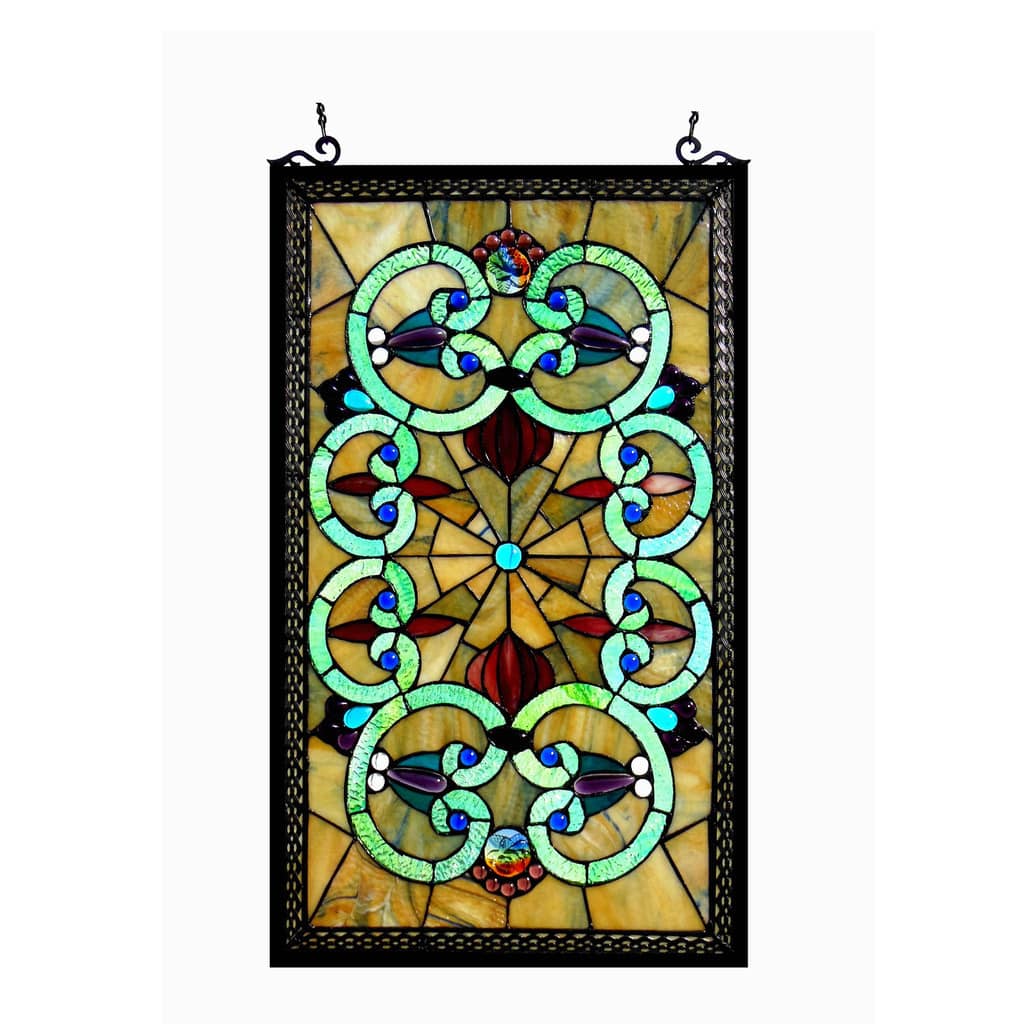 Chloe Tiffany Style Victorian Design Window Panel