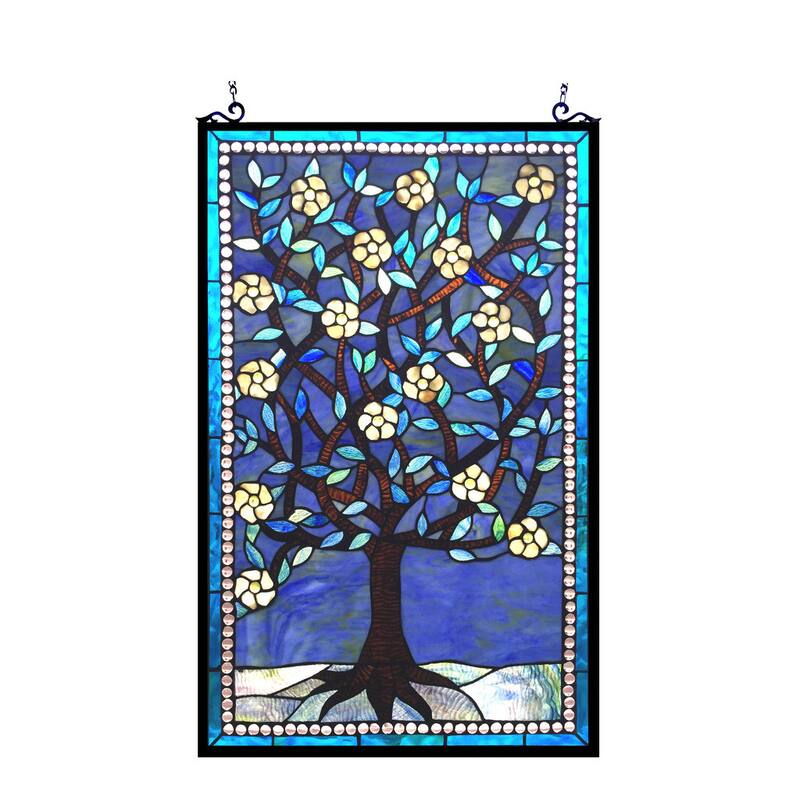 Chloe Tiffany Style Tree of Life Design Window Panel