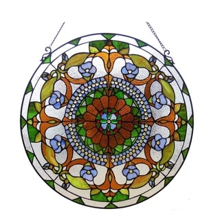 Chloe Tiffany Style Floral Design Window Panel