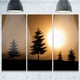 Shop Designart - Bright Sunrise Tree Silhouette - Landscape Glossy ...