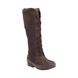 waterproof clarks knee leather dark brown boot carima combi pluma coated pu textile cow womens boots shoes clarksusa shipping