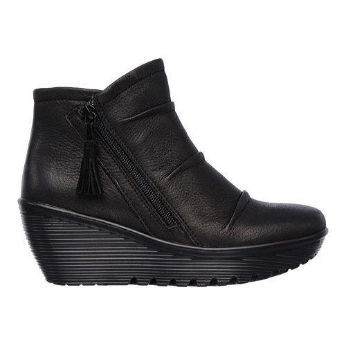 skechers parallel double trouble wedge bootie