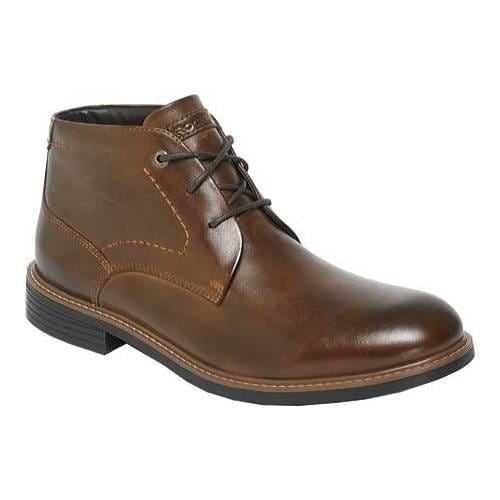 Shop Men's Rockport Classic Break Chukka Boot Dark Brown Leather - Free ...
