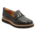 Women's Clarks Glick Avalee Loafer Grey Textile/Black Leather Combination