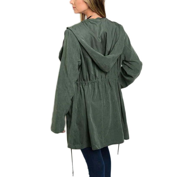 women's hooded anorak utility jacket