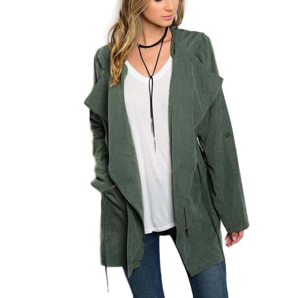 women's hooded anorak utility jacket