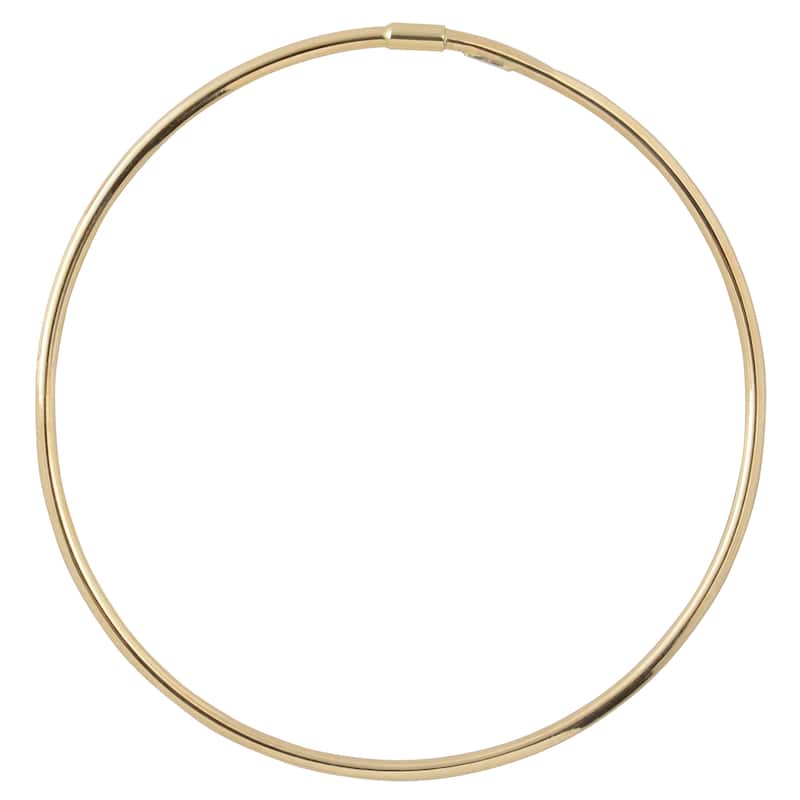 Fremada Italian 14k Gold 2-mm High Polish Slip-On Bangle Bracelet - Yellow Gold - Yellow