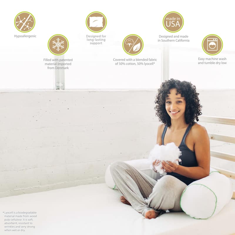 Sleep Yoga™ Dual Sleep Neck Pillow - White