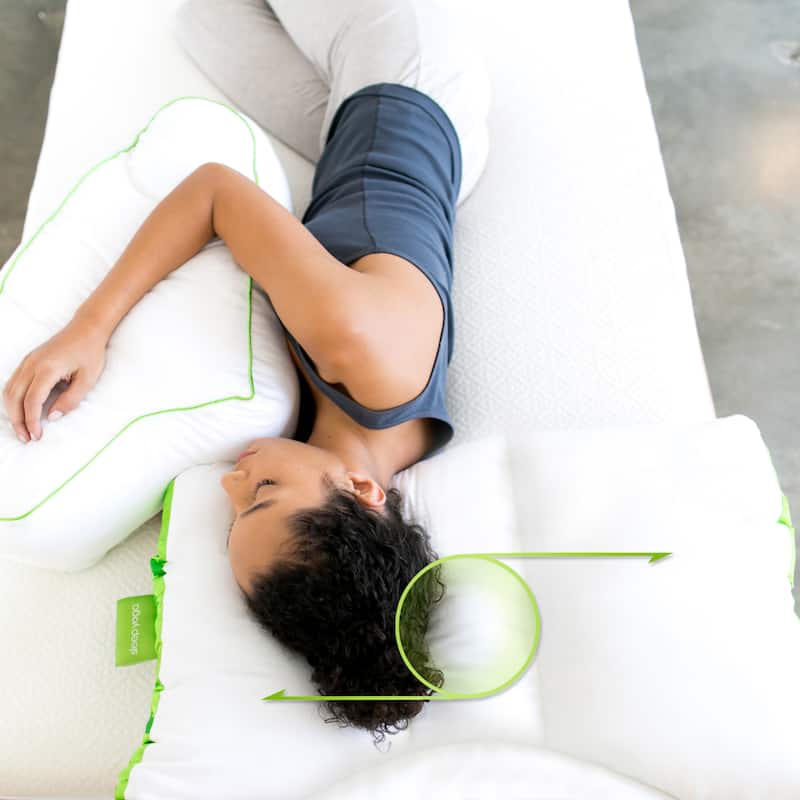 Sleep Yoga™ Dual Sleep Neck Pillow - White
