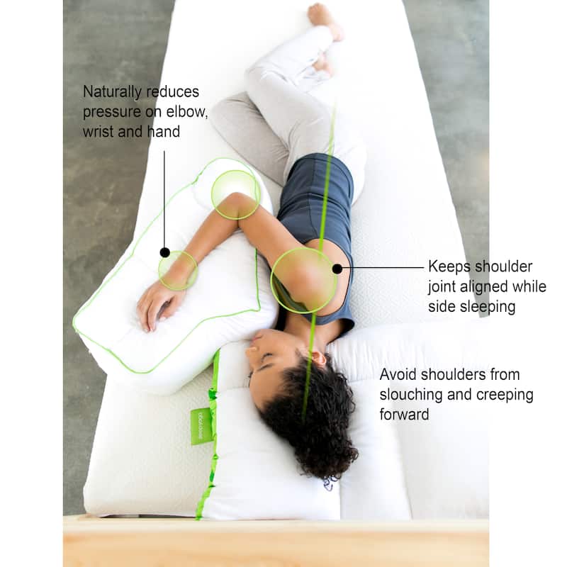 Sleep Yoga™ Side Sleeper Arm Rest - White