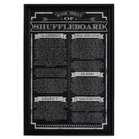 Hathaway 'Shuffleboard Game Rules' Wall Art