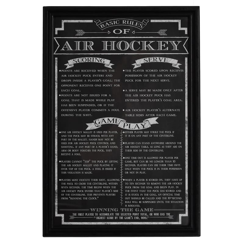 Hathaway Air Hockey Game Rules' Wall Art