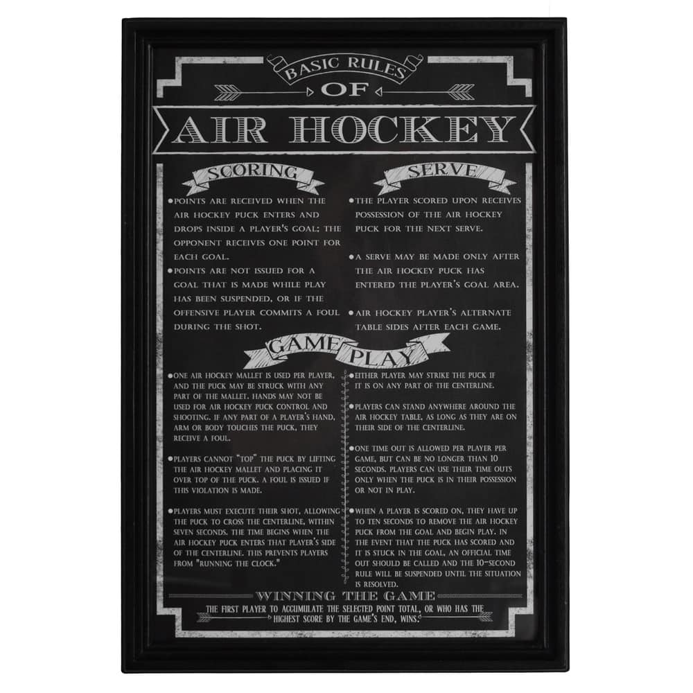 Hathaway Air Hockey Game Rules' Wall Art