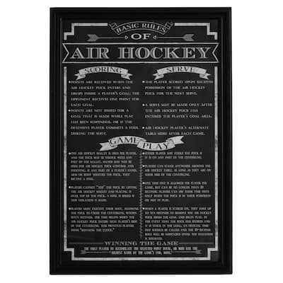 Hathaway Air Hockey Game Rules' Wall Art