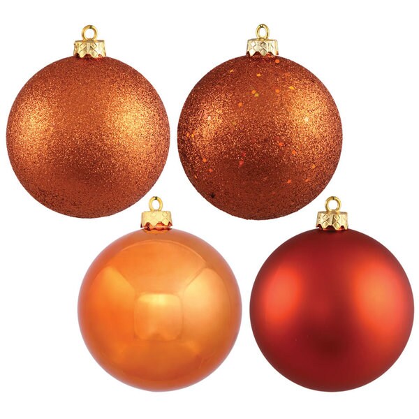Vickerman 4-Finish Burnish Orange Drop 5.5-Inch Set of 8