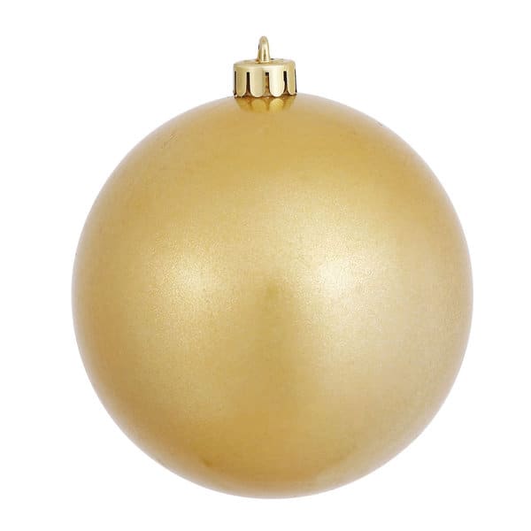 Goldtone 4-inch Candy Ball Ornament (Pack of 6) - 4 - On Sale