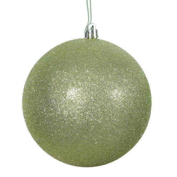 3-inch Celadon Glitter Ball Ornament (Case of 12) - Overstock - 12708037