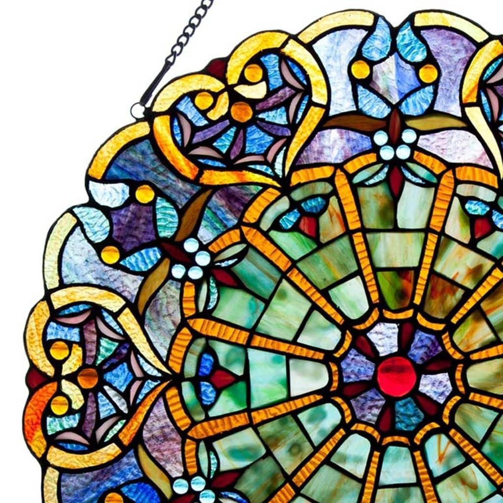 Stained Glass Webbed Heart 22 Window Panel - On Sale - Bed Bath & Beyond -  12709199