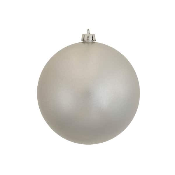 Vickerman 6 Silver Candy Ball Ornament, 4 per Bag