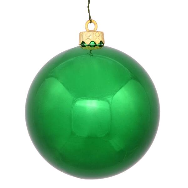 Green 6-inch Shiny Ball Ornament (Pack of 4) | Overstock.com Shopping ...