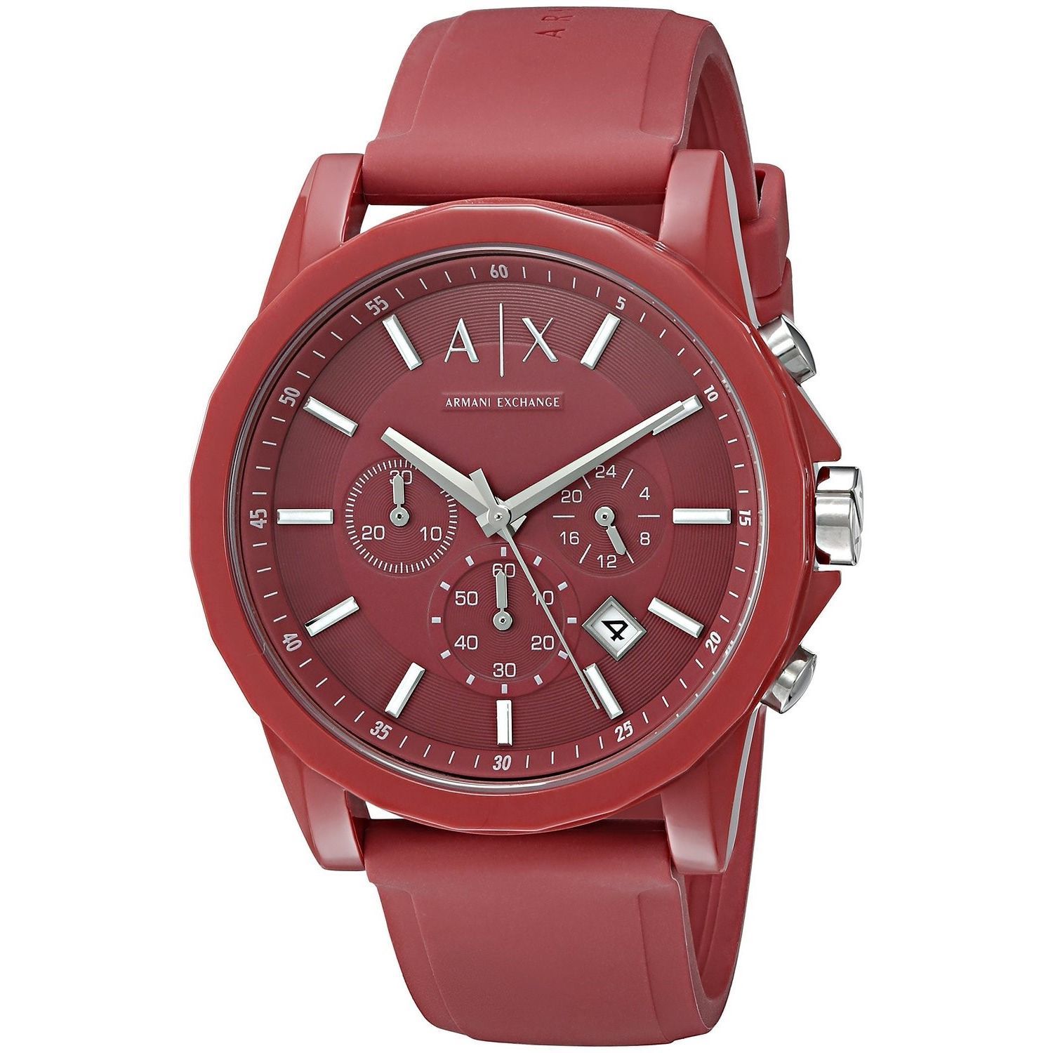 armani exchange watch red