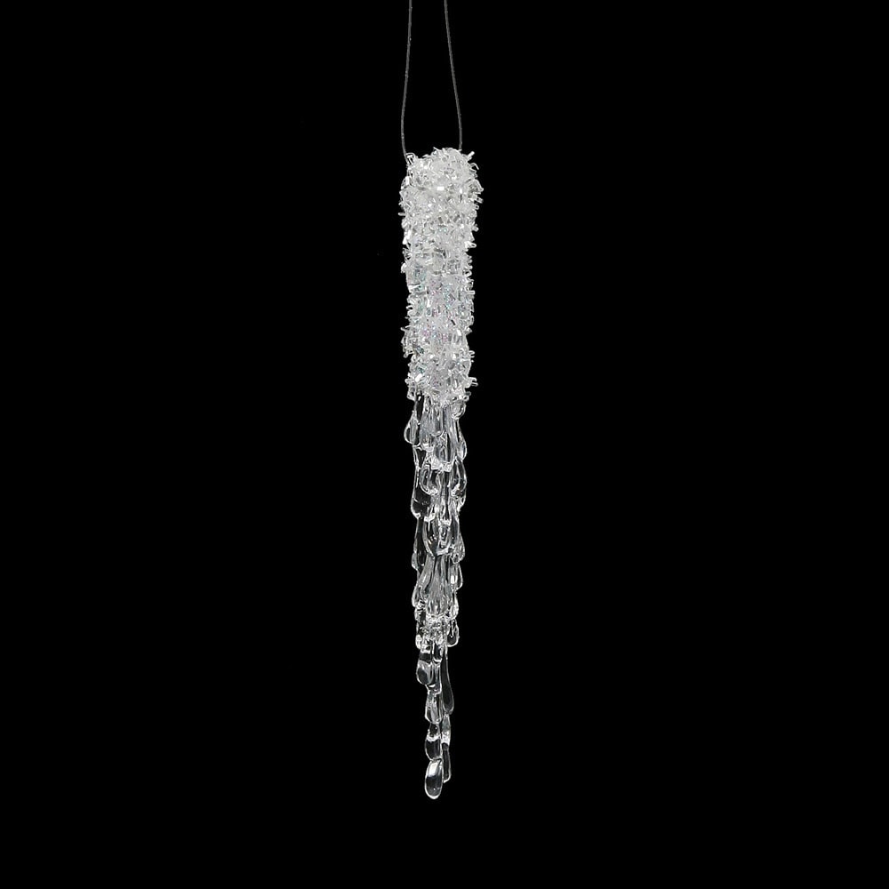 12 Icicle Holiday Ornament (Set of 2) - Clear