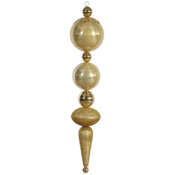 Gold Plastic 55inch Finial Drop Ornament Overstock 12710107