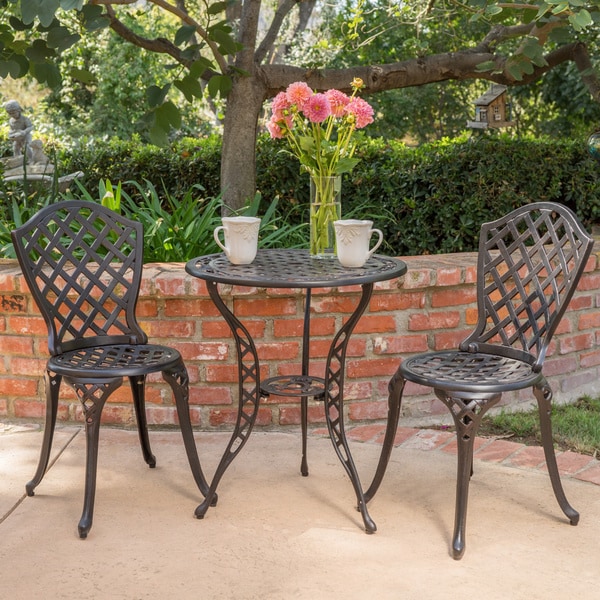 modern aluminum bistro set