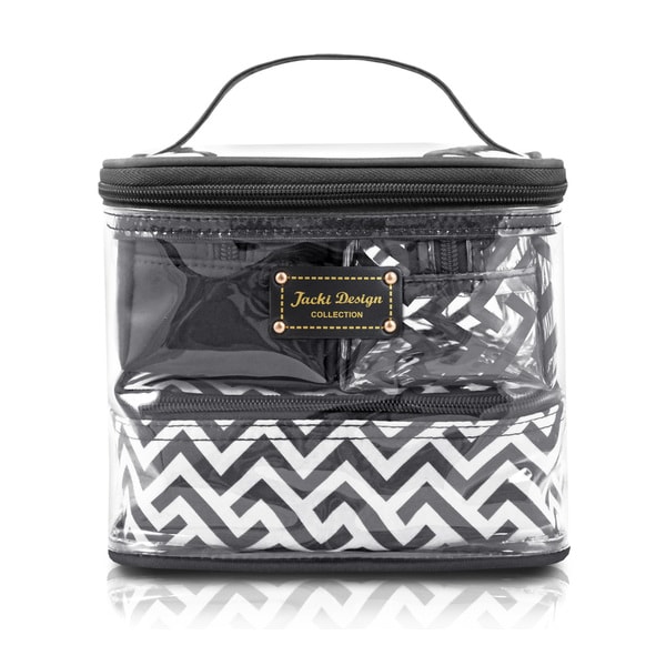 Shop Jacki Design Contour Multicolored Plastic/Polyester 4-piece Cosmetic Toiletry Bag Set ...