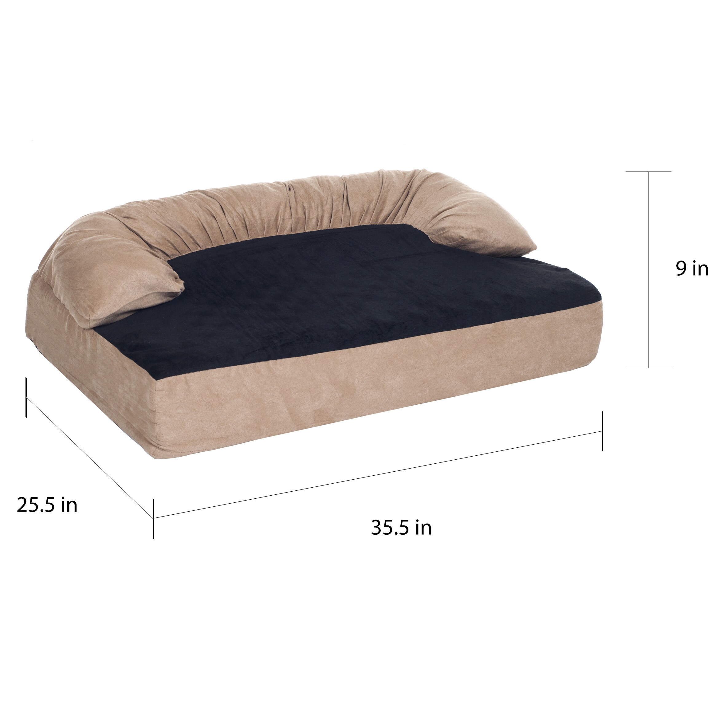 petmaker memory foam dog bed with removable cover