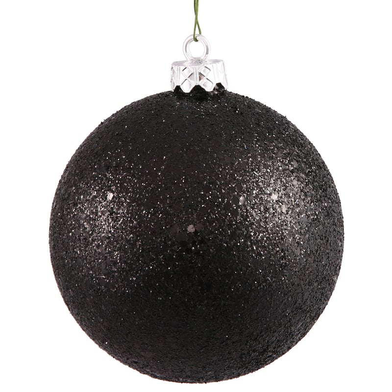 Black 12-inch Sequin Ball Ornament