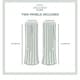 preview thumbnail 22 of 21, ATI Home Nagano Belgian Linen Sheer Rod Pocket Top Curtain Panel Pair