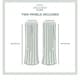 preview thumbnail 23 of 21, ATI Home Nagano Belgian Linen Sheer Rod Pocket Top Curtain Panel Pair