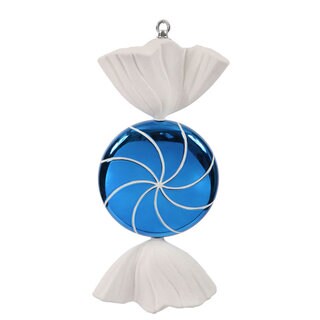 Large Candy Fantasy Wrapped Blueberry Candy Christmas Ornament