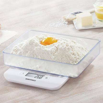 Soehnle White Plastic Compact Digital Kitchen Scale