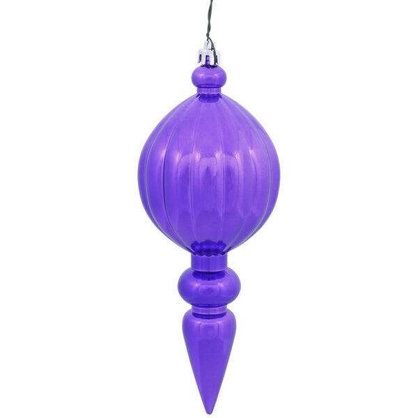 8-inch Purple Shiny Finial Ornament (Pack of 6) - Bed Bath & Beyond ...