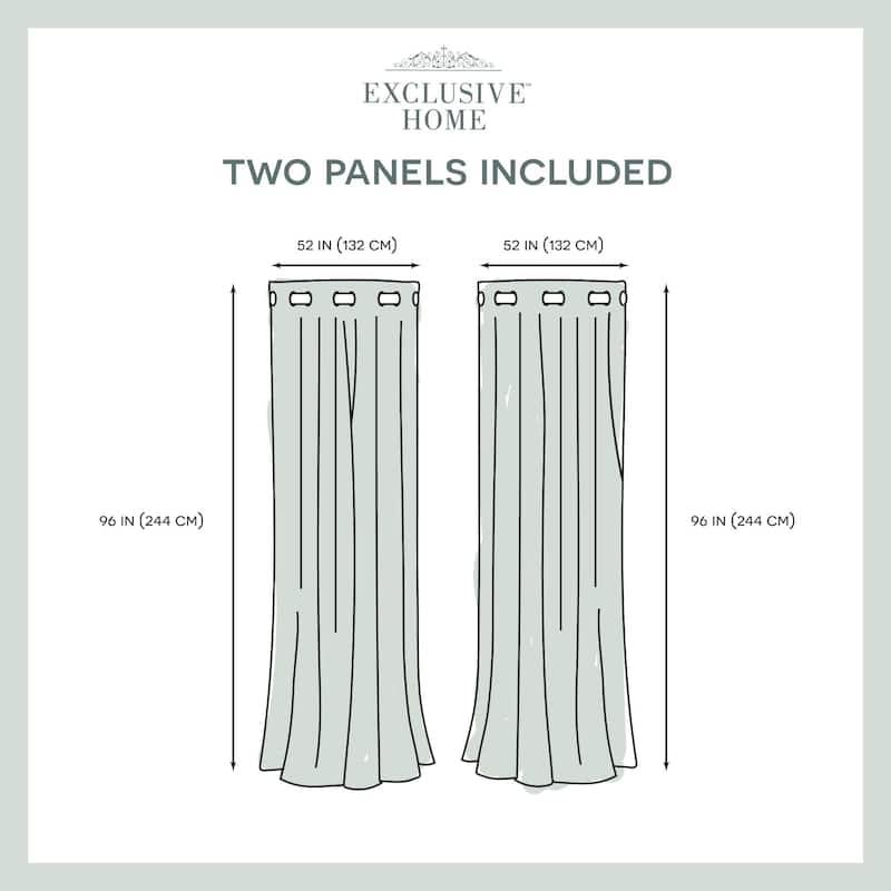Copper Grove Chirpan Sateen Woven Blackout Grommet Top Curtain Panel Pair