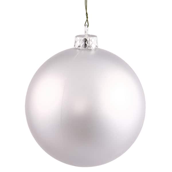 slide 1 of 1, Silver Splendor 3-inch Matte Ball Ornament (Pack of 32)
