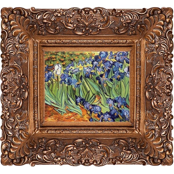Shop Vincent Van Gogh 'Irises' Hand Painted Framed Canvas Art Free