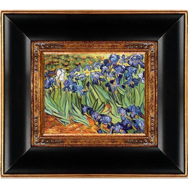 Vincent Van Gogh 'Irises' Hand Painted Framed Canvas Art - Overstock ...
