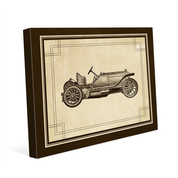 'Vintage Race Car' Canvas Wall Art - Overstock - 12714145