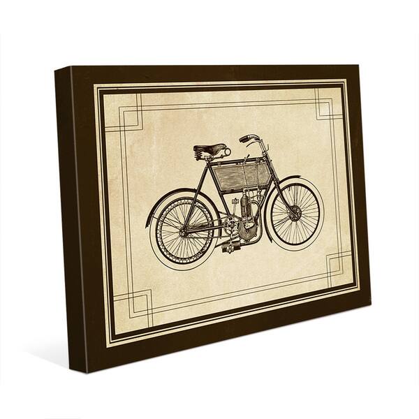 'Vintage Bike' Brown Canvas Wall Art Bed Bath & Beyond 12714164