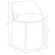 preview thumbnail 7 of 6, Skyline Furniture Skyline Linen Smokey Quartz Vanity Chair