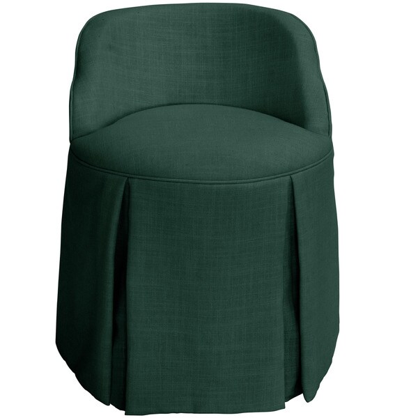 green vanity chair