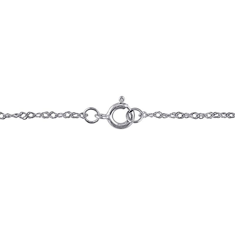 Miadora 1/2ct TDW Diamond Solitaire Drop Necklace and Stud Earrings 2-Piece Set in 14k White Gold