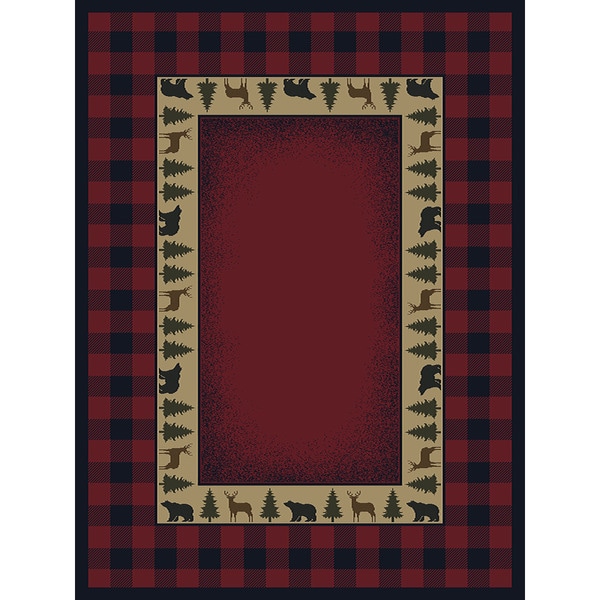 Shop Ridgeland Buffalo Plaid Accent Rug (3'11 x 5'3) 3'11 x 5'3 On