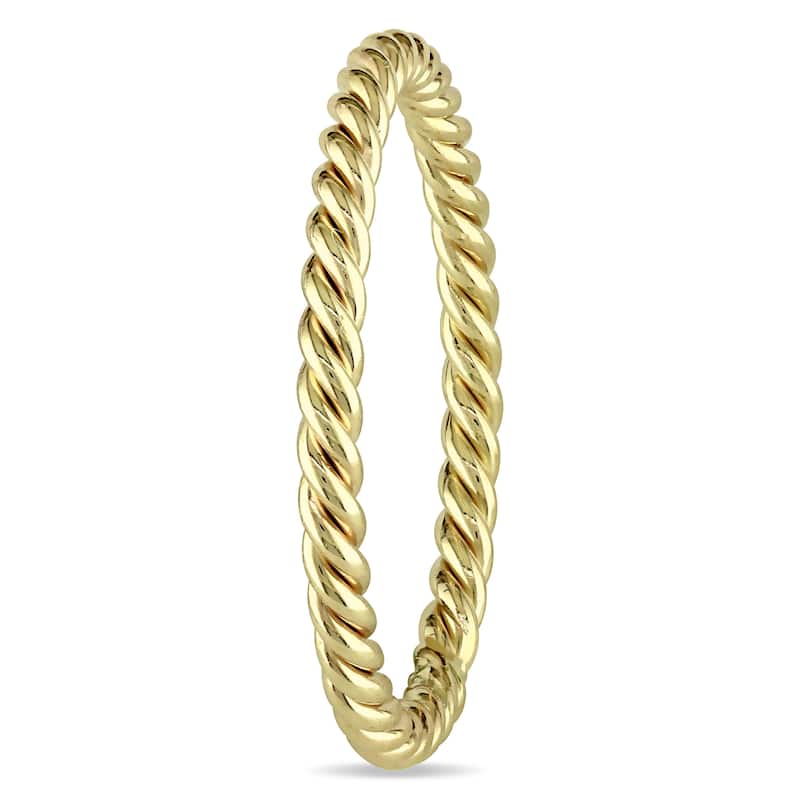 Miadora Twisted Wedding Band in 14k Yellow Gold