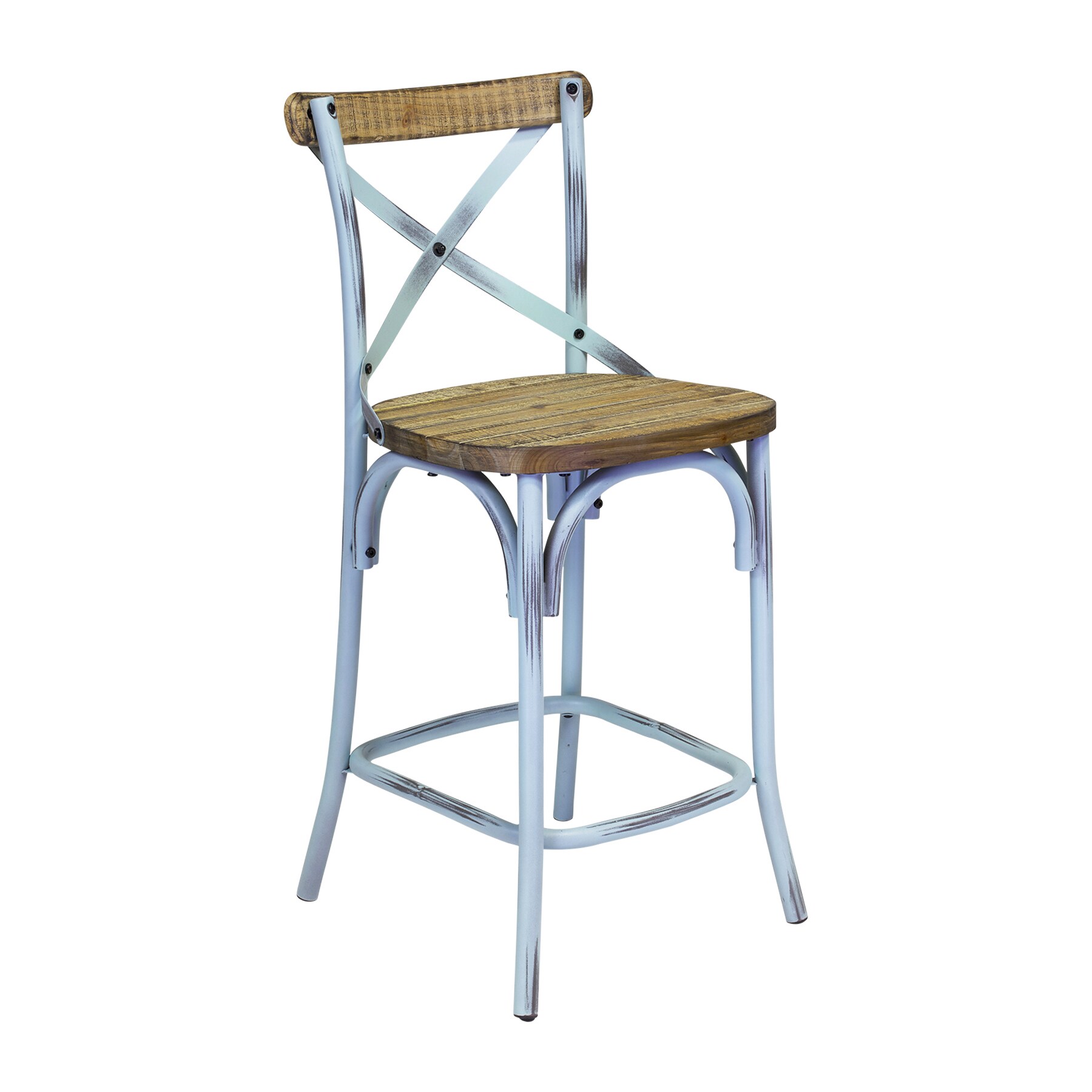 bella cross back bar stool