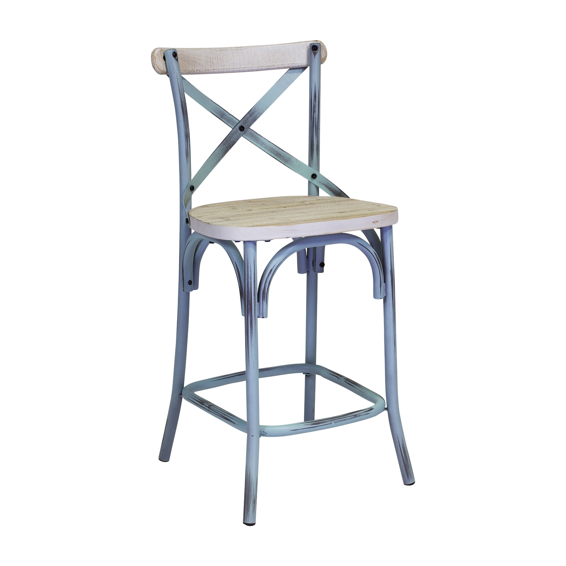 bella cross back bar stool